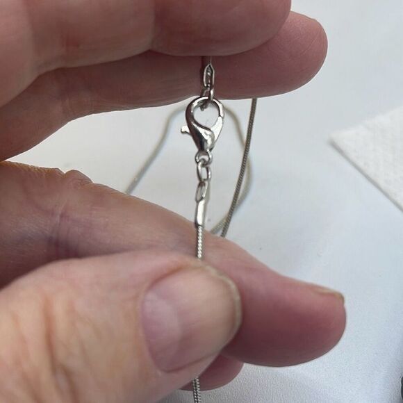 Blue Sodalite heart shaped semi polished pedant necklace. - Picture 6 of 7